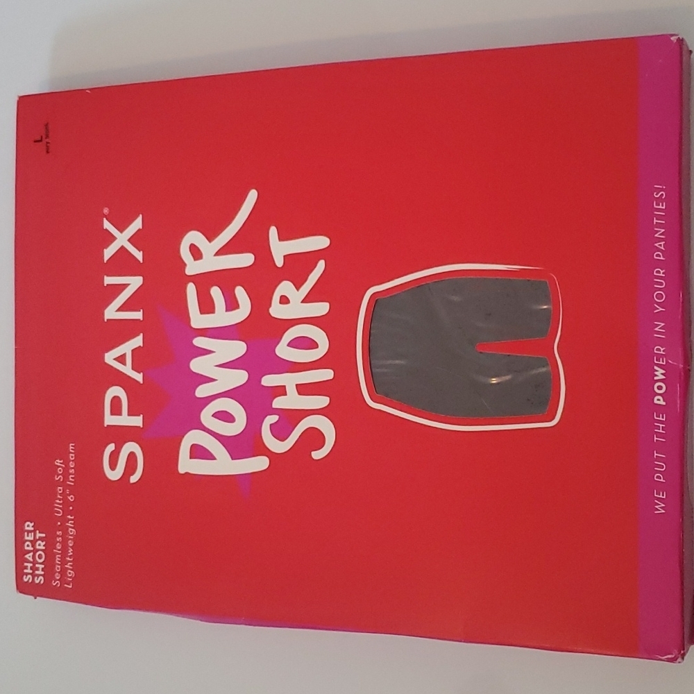 SPANX POWER SHORT  - Very Black - Size L - New in Opened Box